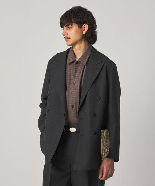 Steven Alan(スティーブンアラン)の「<Steven Alan> ウール オックスフォード ダブルブレステッド 6B ジャケット(テーラードジャケット・メンズ・ブラック/グレー・XL/L/M/S)」の11枚目の写真