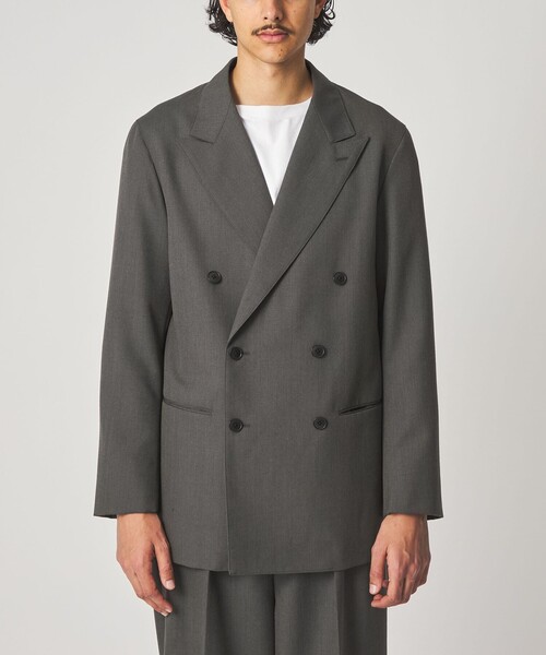 Steven Alan(スティーブンアラン)の「<Steven Alan> ウール オックスフォード ダブルブレステッド 6B ジャケット(テーラードジャケット・メンズ・ブラック/グレー・XL/L/M/S)」の14枚目の写真