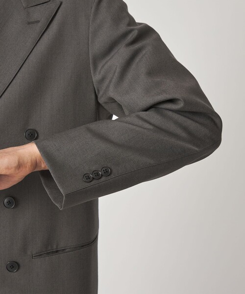 Steven Alan(スティーブンアラン)の「<Steven Alan> ウール オックスフォード ダブルブレステッド 6B ジャケット(テーラードジャケット・メンズ・ブラック/グレー・XL/L/M/S)」の18枚目の写真