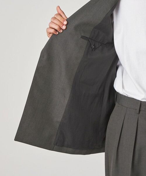 Steven Alan(スティーブンアラン)の「<Steven Alan> ウール オックスフォード ダブルブレステッド 6B ジャケット(テーラードジャケット・メンズ・ブラック/グレー・XL/L/M/S)」の21枚目の写真