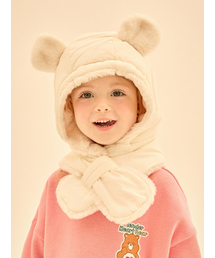 CAREBEARS（ケアベア）の「ハートケアベアふんわりパディングフードウォーマー（ハット）」