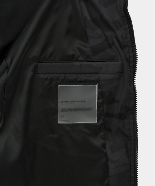 LETTERCOMO(レテルコモ)の「ウィンターカモフラージュプファーショートパディングブラック(ダウンジャケット/コート・メンズ・その他・M/L/XL)」の6枚目の写真