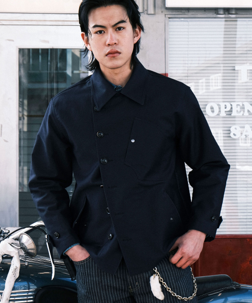 VDR（ブイディアール）の「MOLESKIN DESPATCH RIDERS JACKET [Deep Indigo]（ミリタリージャケット・メンズ・その他・M/L/XL）」の7枚目の写真
