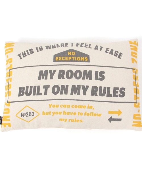 niko and...(ニコアンド)の「メッセージクッション(クッション/クッションカバー・レディース・ブルー/イエロー・0)」の5枚目の写真