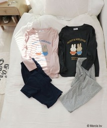 RUGGEDWORKS（ラゲッドワークス）の「《Miffy》ミッフィー＆メラニー やわらか 長袖 ルームウェア パジャマ（ルームウェア/パジャマ）」