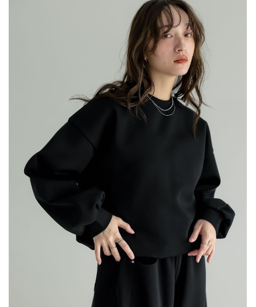 ダンボールバルーンシルエットスウェットプルオーバー（スウェット