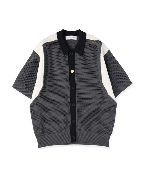 Mesh Knit Short Sleeve Jacket（ニット/セーター）｜CULLNI（クルニ