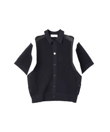 CULLNI（クルニ）の「Mesh Knit Short Sleeve Jacket（ニット/セーター）」