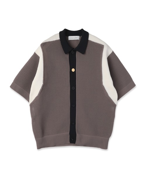 Mesh Knit Short Sleeve Jacket（ニット/セーター）｜CULLNI（クルニ