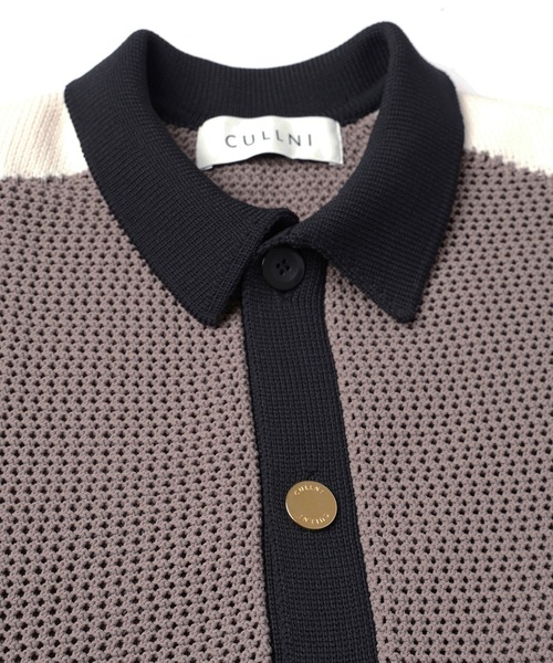 CULLNI（クルニ）の「Mesh Knit Short Sleeve Jacket（ニット/セーター