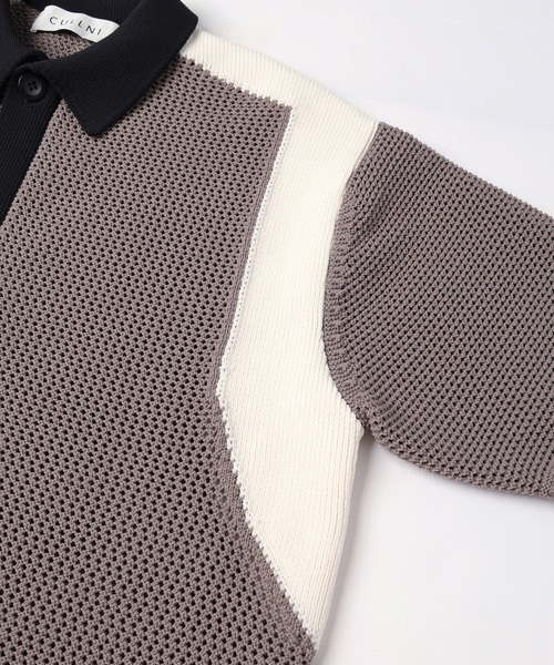 CULLNI（クルニ）の「Mesh Knit Short Sleeve Jacket（ニット/セーター