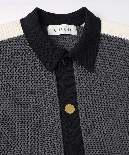 CULLNI（クルニ）の「Mesh Knit Short Sleeve Jacket（ニット/セーター