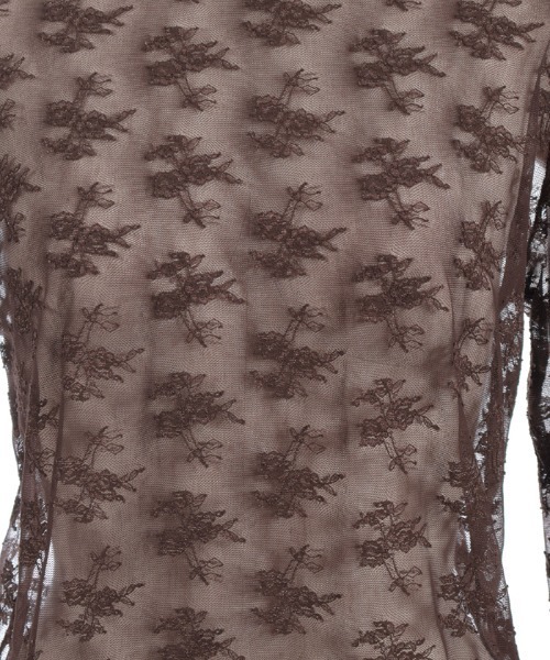 axes femme(アクシーズファム)の「フラワーレースシアーインナー(Tシャツ/カットソー・レディース・ブラック/ホワイト/ブラウン・FREE)」の13枚目の写真