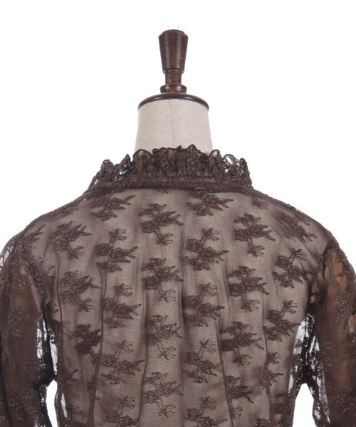 axes femme(アクシーズファム)の「フラワーレースシアーインナー(Tシャツ/カットソー・レディース・ブラック/ホワイト/ブラウン・FREE)」の14枚目の写真