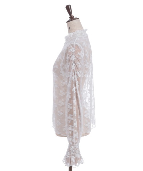 axes femme(アクシーズファム)の「フラワーレースシアーインナー(Tシャツ/カットソー・レディース・ブラック/ホワイト/ブラウン・FREE)」の17枚目の写真