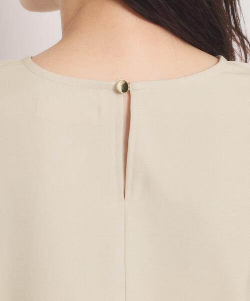 ITS'DEMO(イッツデモ)の「【洗濯機OK/イージーケア】ツイルストレッチペプラムブラウス(シャツ/ブラウス・レディース・ナチュラル/ブラック・00)」の18枚目の写真