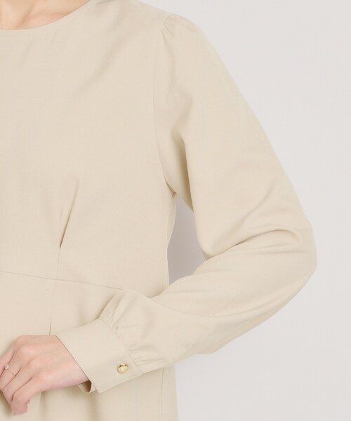 ITS'DEMO(イッツデモ)の「【洗濯機OK/イージーケア】ツイルストレッチペプラムブラウス(シャツ/ブラウス・レディース・ナチュラル/ブラック・00)」の19枚目の写真