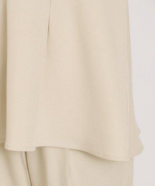 ITS'DEMO(イッツデモ)の「【洗濯機OK/イージーケア】ツイルストレッチペプラムブラウス(シャツ/ブラウス・レディース・ナチュラル/ブラック・00)」の21枚目の写真