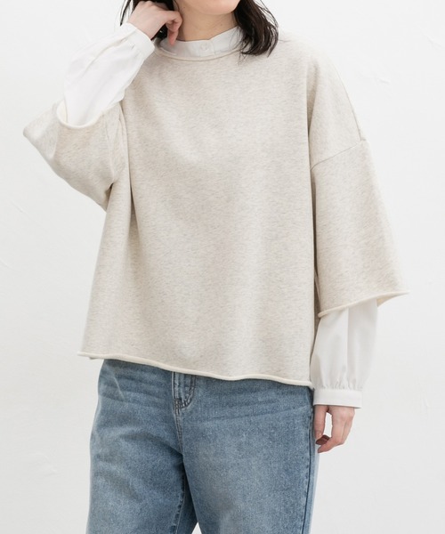 7分袖ビッグスウェット（スウェット）｜Honeys（ハニーズ）の