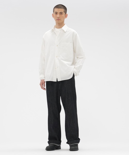 MHL.（エムエイチエル）の「TINY GINGHAM COTTON（シャツ/ブラウス・メンズ・ブラック/ホワイト・SMALL/MEDIUM/LARGE）」の3枚目の写真