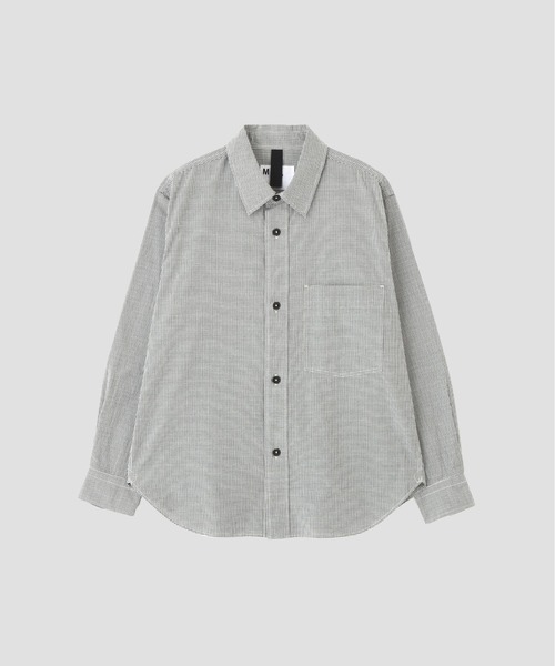 MHL.（エムエイチエル）の「TINY GINGHAM COTTON（シャツ/ブラウス・メンズ・ブラック/ホワイト・SMALL/MEDIUM/LARGE）」の10枚目の写真