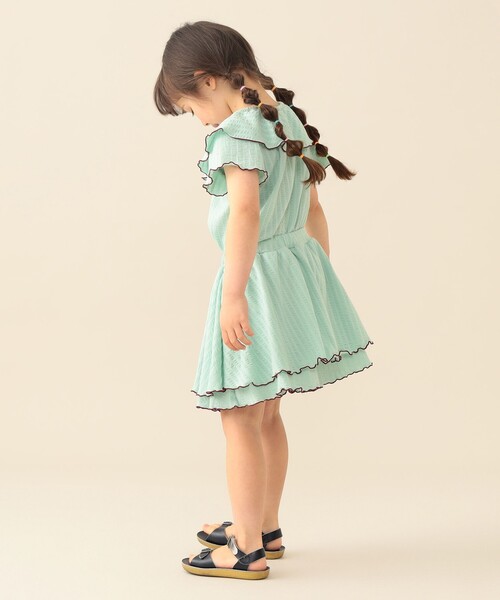 BEAMS mini(ビームスミニ)の「インショーツ フレアスカート 2026SS(90~140cm)(スカート・キッズ・ミント/パープル系その他4・140/130/120/110/100/90)」の11枚目の写真
