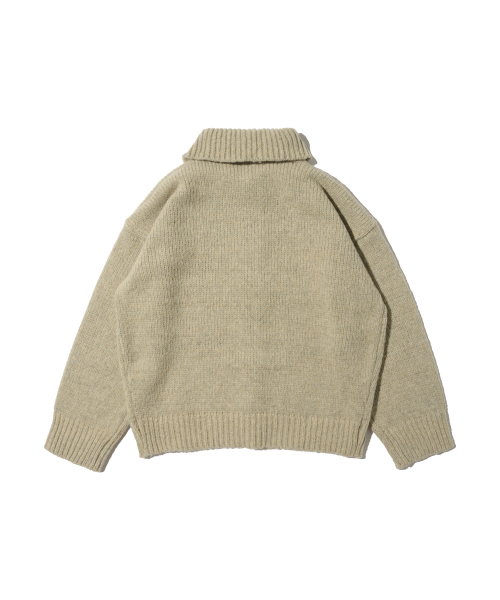 OTHERFITS(アザーフィッツ)の「オーバーサイズハイネックニットカーディガン(ベージュ)(カーディガン/ボレロ・メンズ・その他・FREE)」の3枚目の写真