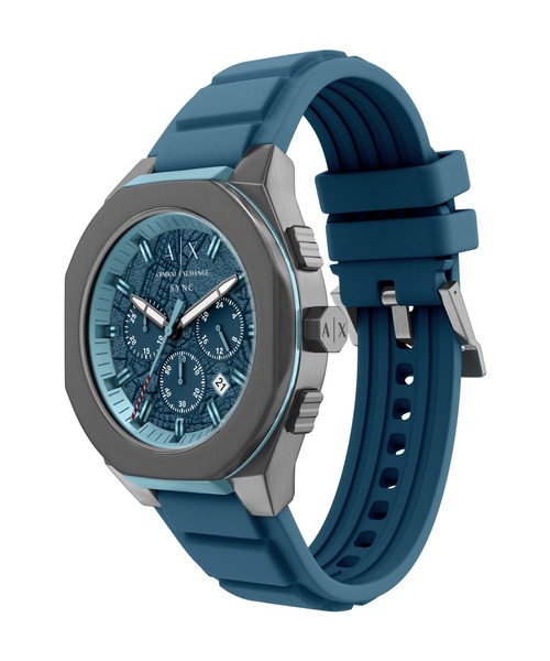 ARMANI EXCHANGE(アルマーニエクスチェンジ)の「アルマーニ・エクスチェンジ 腕時計 メンズ アナログ シリコン AX4291(アナログ腕時計・メンズ・ブルー・FREE)」の7枚目の写真