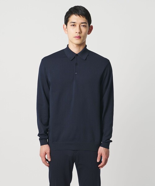 UNITED ARROWS（ユナイテッドアローズ）の「ニットポロシャツ UA COZY ウォッシャブル（ニット/セーター・メンズ・ベージュ/ブラック/ネイビー・XXL/S/M/L/XL）」の11枚目の写真