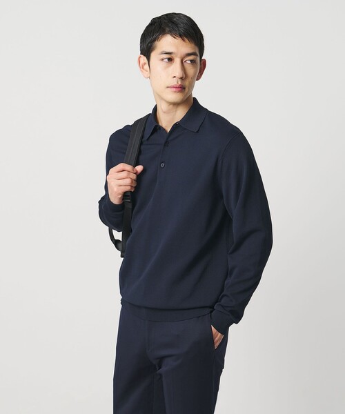 UNITED ARROWS（ユナイテッドアローズ）の「ニットポロシャツ UA COZY ウォッシャブル（ニット/セーター・メンズ・ベージュ/ブラック/ネイビー・XXL/S/M/L/XL）」の3枚目の写真