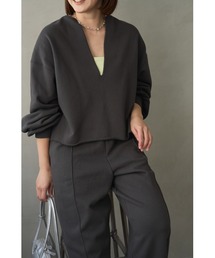 emmi（エミ）の「Vネックスウェットプルオーバー【セットアップ対応】（スウェット）」