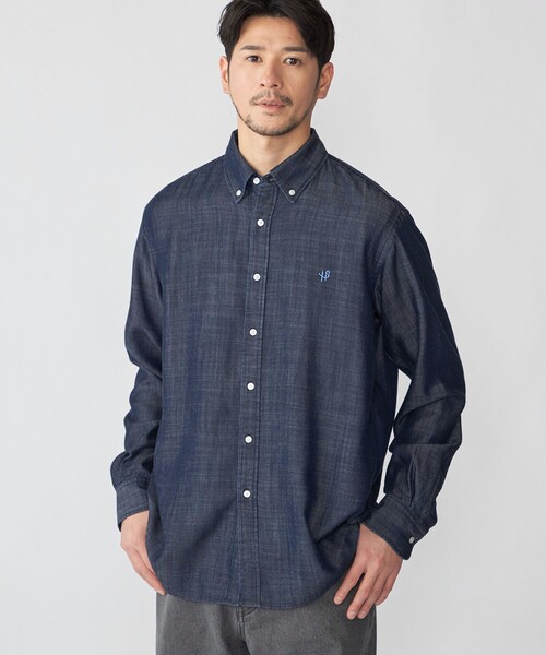 SHIPS(シップス)の「【WEB限定】SHIPS:〈手洗い可能〉リヨセル エア ボタンダウン デニム シャツ(シャツ/ブラウス・メンズ・ネイビー/ライトブルー/ブラック・LARGE/MEDIUM/SMALL/X-LARGE)」の13枚目の写真