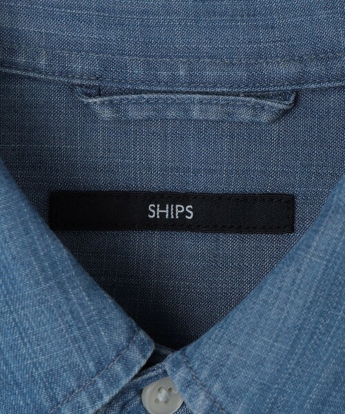 SHIPS(シップス)の「【WEB限定】SHIPS:〈手洗い可能〉リヨセル エア ボタンダウン デニム シャツ(シャツ/ブラウス・メンズ・ネイビー/ライトブルー/ブラック・LARGE/MEDIUM/SMALL/X-LARGE)」の16枚目の写真