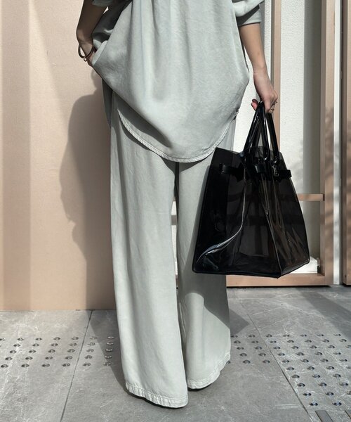 DouDou(ドゥドゥ)の「【セットアップ可能】リヨセルタックパンツ(その他パンツ・レディース・ライトグレー/ネイビー/オフホワイト・FREE/TM)」の21枚目の写真