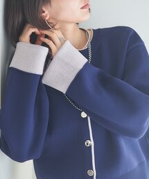 Remind me and forever | 【もちもち感が魅力】配色デザインスポンディッシュカーディガン(カーディガン/ボレロ)