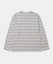 vintage stripe l/s t-shirt grey