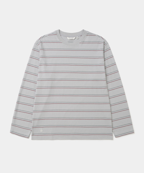 UNIFORM BRIDGE(ユニフォームブリッジ)の「vintage stripe l/s t-shirt grey(Tシャツ/カットソー・メンズ・その他・SMALL/MEDIUM/LARGE/X-LARGE/XX-LARGE)」の1枚目の写真