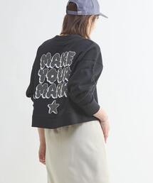 BACK PRINT MESSAGE SWEAT