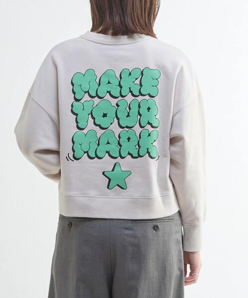 CONVERSE TOKYO(コンバーストウキョウ)の「BACK PRINT MESSAGE SWEAT(スウェット・レディース・ベージュ/ブラック/グレー・FREE)」の7枚目の写真