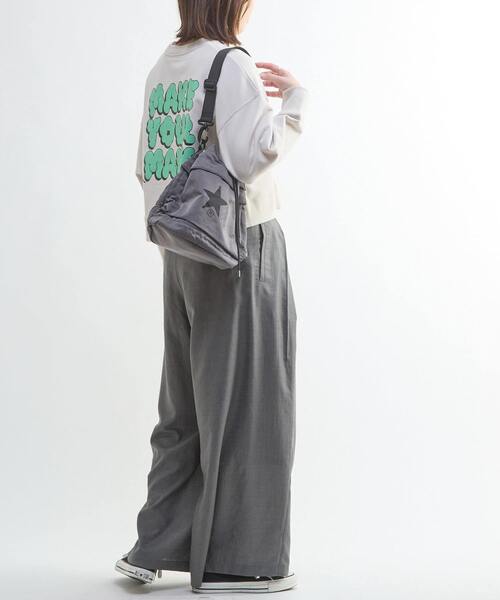 CONVERSE TOKYO(コンバーストウキョウ)の「BACK PRINT MESSAGE SWEAT(スウェット・レディース・ベージュ/ブラック/グレー・FREE)」の9枚目の写真