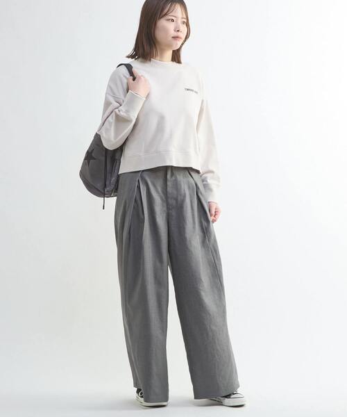 CONVERSE TOKYO(コンバーストウキョウ)の「BACK PRINT MESSAGE SWEAT(スウェット・レディース・ベージュ/ブラック/グレー・FREE)」の11枚目の写真