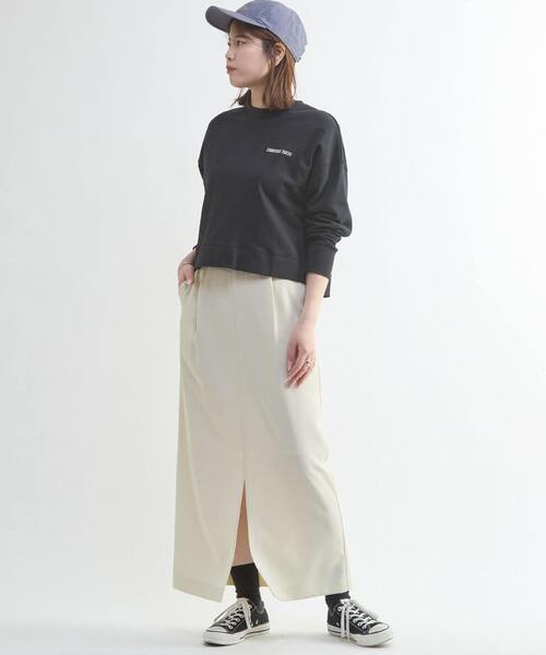 CONVERSE TOKYO(コンバーストウキョウ)の「BACK PRINT MESSAGE SWEAT(スウェット・レディース・ベージュ/ブラック/グレー・FREE)」の13枚目の写真