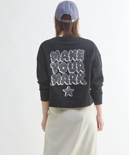 CONVERSE TOKYO(コンバーストウキョウ)の「BACK PRINT MESSAGE SWEAT(スウェット・レディース・ベージュ/ブラック/グレー・FREE)」の14枚目の写真