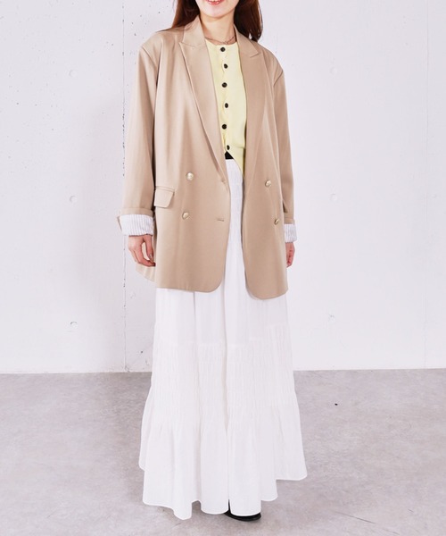 archives(アルシーヴ)の「金釦オーバーショルダーテーラードジャケット(テーラードジャケット・レディース・ネイビー/ベージュ・MEDIUM)」の22枚目の写真