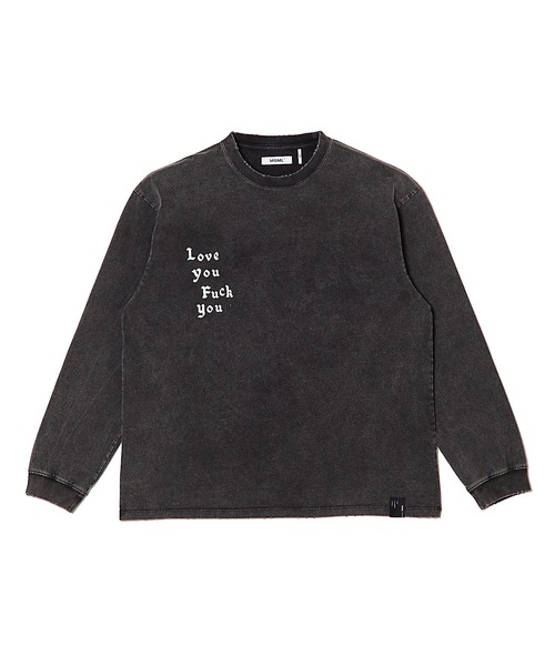 MSML（エムエスエムエル）の「POWER TO THE PEOPLE LONG SLEEVE T SHIRT（Tシャツ/カットソー・メンズ・ブラック・M）」の2枚目の写真