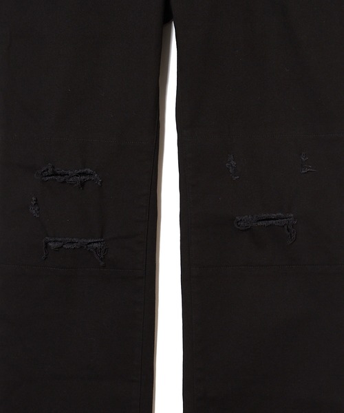 MSML(エムエスエムエル)の「STRETCH TWILL DESTROY CROPPED PANTS(デニムパンツ・メンズ・ブラック・M/L/XL)」の6枚目の写真