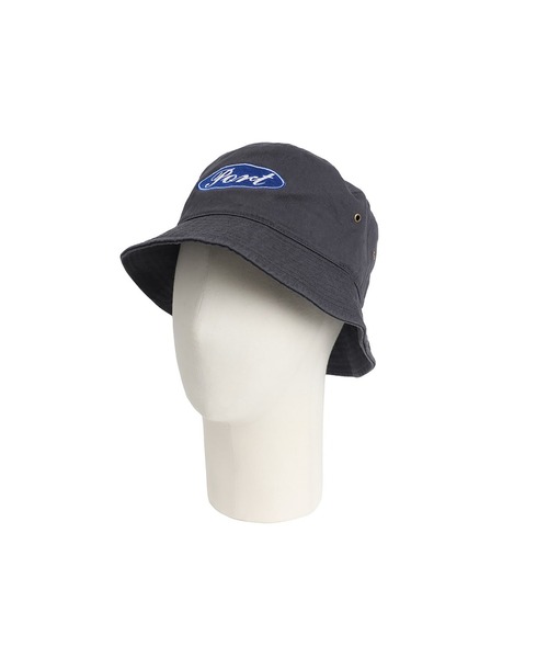 PORT BY ARK（ポートバイアーク）の「PORT BY ARK / ポートバイアーク：Bucket Hat“Oval Logo Port”：PO19-CP01[COR]（ハット・メンズ・チャコールグレー/ブラック・1/2）」の17枚目の写真