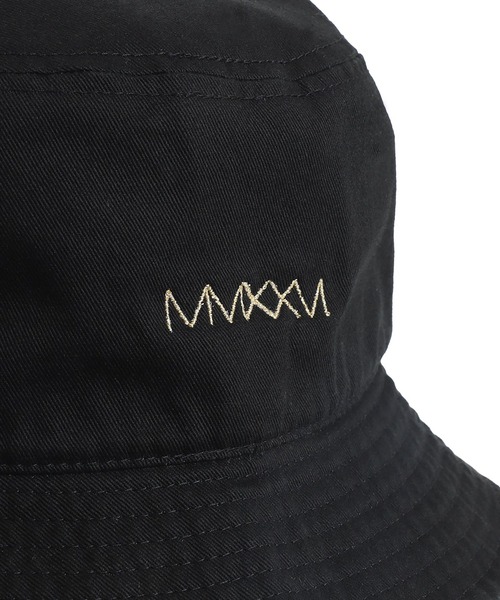 PORT BY ARK（ポートバイアーク）の「PORT BY ARK / ポートバイアーク：Bucket Hat“Oval Logo Port”：PO19-CP01[COR]（ハット・メンズ・チャコールグレー/ブラック・1/2）」の6枚目の写真