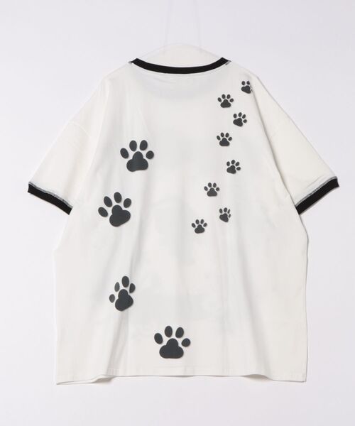 L.H.P(エルエイチピー)の「CFIERCE/フィアス/MAGIC KITTY OVERSIZED T-SHIRTS(Tシャツ/カットソー・レディース・ホワイト・S/M)」の2枚目の写真