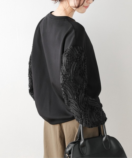 SUGAR BISKET(シュガービスケット)の「コード刺繍デザイン プルオーバー(Tシャツ/カットソー・レディース・ホワイト/ブラック・フリー)」の17枚目の写真